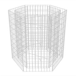 Helloshop26 - Jardinière lit surélevé plantes fleurs jardin à gabion he x agonale 100 x 90 x 100 cm 02_0001324 - acier 3000076951531