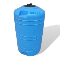 Réservoir PE type CV 5000L bleu - stockage eau de pluie, substances chimiques et alimentaires