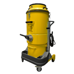 Aspirateur industriel monophasé M450S - 100% acier avec nettoyage de filtre intégré - disponible en location et en vente - Référence : M450S