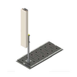 Supports pour antennes grandes hauteurs - MODULITE - 1 antenne H2750 L470 max