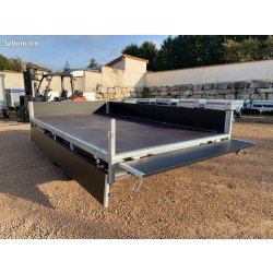 Remorque plateau - 325 x 178 x 30 cm, PTAC 2000 KG, PV 415 KG - Anssems PSX go getter