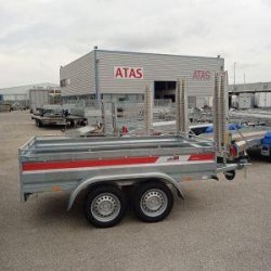 Remorque utilitaire 251x135x45 - 2 essieux - Expert LCPRO - 500 kg PTC - bois antidérapant et ridelles rabattables