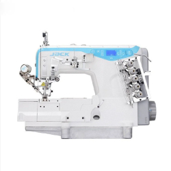 Machine a coudre Recouvrement JACK W4D Base plane avec coup fill