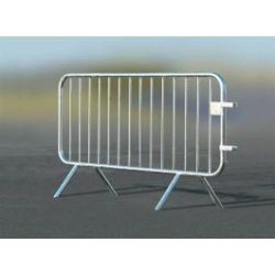 Barrière de Chantier/Circulation 2m - 14 Barreaux - Acier - Fabrication Française