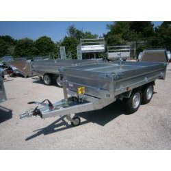 Benne Lider 256x148 - 2500 kg PTC - Pompe électrique - 2 essieux - Promo