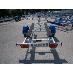 Remorque pour bateau Galaxy G380PT18 - PTAC 500 kg - CU 350 kg - roues R10 - Bass Boat