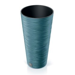 Prosperplast - Jardinière coloris Bleu scandinave, avec réservoir, collection FURU - 25x25x48 cm, capacité 7,5 L - bleu plastique polypropylène ZA5257
