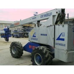 Nacelle élévatrice automotrice télescopique d'occasion PINGUELY HAULOTTE - 76 P - Hauteur 25 m - Diesel - 4x2