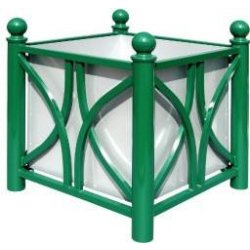 Jardinière urbaine Ellipse - Bac à palmier design avec réserve d'eau - Fabrication française - Dimensions 78x78 cm