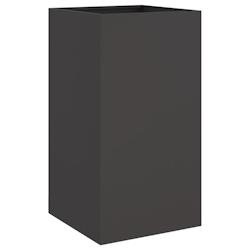 Helloshop26 - Jardinière bac lit surélevé plantes fleurs terrasse jardin 42 x 38 x 75 cm acier noir - noir acier 3000217859900