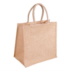 Sac cabas jute naturel 37+23x36cm - par 10