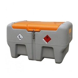 Station Easy Mobil 440 Standard - Cuve à carburants CEMO CEM10988 - 440L en polyéthylène avec pompe 12V et pistolet automatique