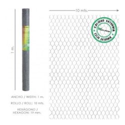 Treillis Triple Torsion 19 / Largeur 100 Cm. Rouleau de 10 mètres à usage domestique - multicolore multi-matériau 8435450437946