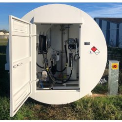 Cuve carburant aviation - 15000L JET-A1 - Réservoir double paroi avec filtration et distribution ATEX