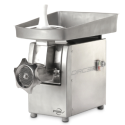 Hachoir à viande professionnel DRC 32L - Inox AISI 304 - 350 kg/h - Monophasé/Triphasé
