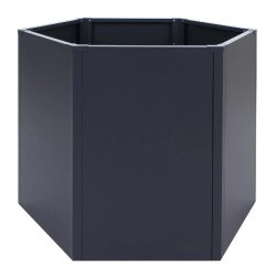 Décoshop26 - Carré potager surélevé jardinière 460 L design moderne 100 x 88 x 77 cm en acier galvanisé anthracite 04_0008904 - acier 3000267212052