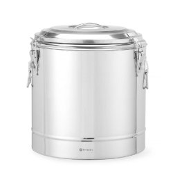 HENDI Conteneur isotherme portable , Kitchen Line, 31L, Argent, ⌀400x(H)445mm - argenté inox 708095