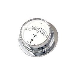 Hygromètre professionnel Naudet - cadran 10 cm - poids 390g - boîtier en laiton chromé