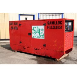 Groupe électrogène industriel 50 à 60 KVA - moteur Renault diesel - démarrage manuel - protection disjoncteur 30 mA