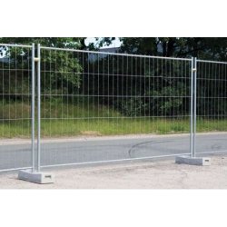 Clôture mobile de chantier 4 tubes m350 - heras m350her - l3500mm - h2000mm