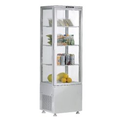 Vitrine réfrigérée type pâtisserie 235L couleur blanche L2G