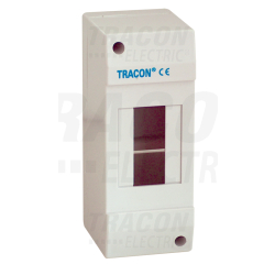 Boîte de distribution en saillie - sans cache - 1×1 modul - IP40 - dimensions (H×W×D : 130×32×62mm)