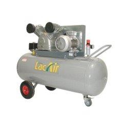 Compresseur Twinair 200L 36/200T triphasé - 11 bar - Groupe fonte - Bicylindre en V - Marque LACMÉ