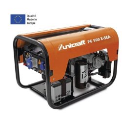 Groupe électrogène professionnel Unicraft PG 500 X-SEA - 5300 VA - Moteur Honda GX270 - Réservoir 18L