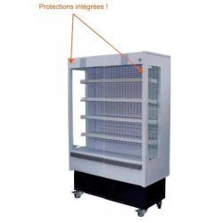 Location de vitrine réfrigérée semi-verticale - SMALL - 0°C à +4°C, 5 niveaux modulables