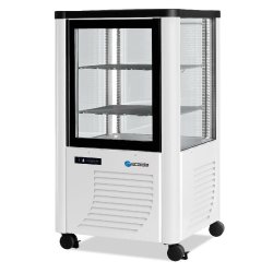 Vitrine réfrigérée négative Fixe 230L 4 faces vitrées SCAIOLA - Blanc