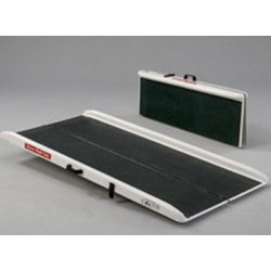 Rampe pliante portefeuille en fibre de verre - légère et portable - capacité 300 kg - surface antidérapante
