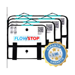 Dispositif anti-inondation gonflable pour portes de garage et entrées - Flowstop FS - Small