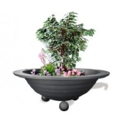 Jardinières en acier, fonte et métal - Modèle Esférica Grande - Finition antirouille Ø 1800 x Ht 600 mm
