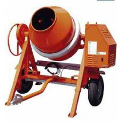 Bétonnière thermique BS400R - Cuve 350L - 6 CV SODIMAT - Gamme professionnelle tractable