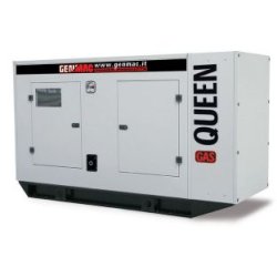 Queen-gas G85GS-LPG - Groupe électrogène industriel capoté insonorisé Genmac - Puissance continue PRP 68 kW