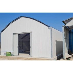 Serre à travées multiples dotée de faîtière double courbe en treillis,Idéale pour la construction d'entrepôts agricoles, d'abris pour le stockage de matériel agricole - Multiart TR