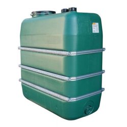Cuve de stockage aérienne en polyéthylène 2 000 litres - Pour eaux pluviales - CEMO - 7651