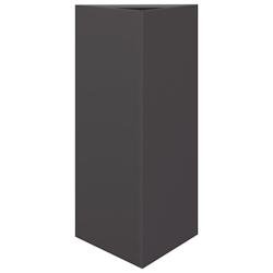Helloshop26 - Jardinière bac lit surélevé plantes fleurs jardin terrasses lot de 2 triangulaire 40 x 34,5 x 70 cm acier noir 02_0039100 02_0039100