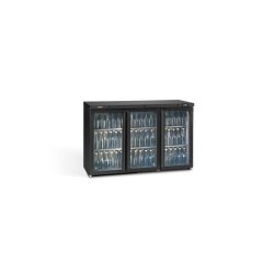 Vitrine de présentation GAMKO 3 portes vitrées - Référence LG3/315G - 315 litres - Éclairage LED - Thermostat réglable