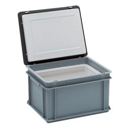 Bac isotherme THERMOKES - 400x300x240mm - 10 litres utiles - Gerbable - Gris