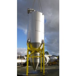 Silos homogénéisateurs par vis ou tube central pour stocker des poudres alimentaire ou nom - 10 à 120 m³