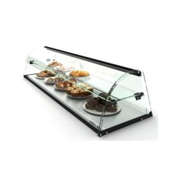 Vitrine neutre à poser - 2 niveaux - 1190 mm - Verre trempé - E26 | Sayl Barcelona - Sans lumière LED - noir 674005069593
