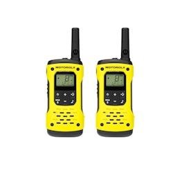 Motorola T92 H2O Talkie, lot de 2 jaune/noir, 8 canaux + 121 sous‑codes, flottant SOS - jaune Polycarbonate 59T92H2OPACK