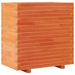 Helloshop26 - Jardinière bac lit surélevé plantes fleurs terrasse jardin cire 70 x 40 x 72 cm bois de pin massif marron 02_0038486 - marron Bois ma