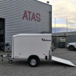 Fourgon 255*125*155 1300 kg c255 v2 bois & poly  blanc debon
