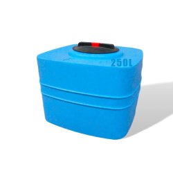 Réservoir PE type CB 300L bleu - stockage chimique, alimentaire et eau de pluie