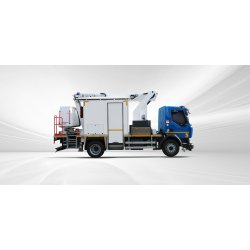 Camion nacelle Renault D16 240E6 - Hauteur de travail 23m - Charge panier 265kg - PTAC 16T