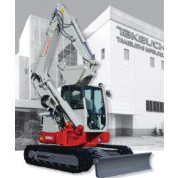 Mini-pelle super compacte avec déport de flèche STS conçue pour les milieux les plus confinés - Takeuchi TB280FR