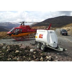 Remorque aviation Highway 1000L - citerne GRV pour kérosène et AVGAS - double paroi en acier inoxydable