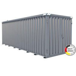 Container chantier - conteneur de stockage 6m - bungalow galvanisé démontable - made in Germany - marque AT Outils - SC-6